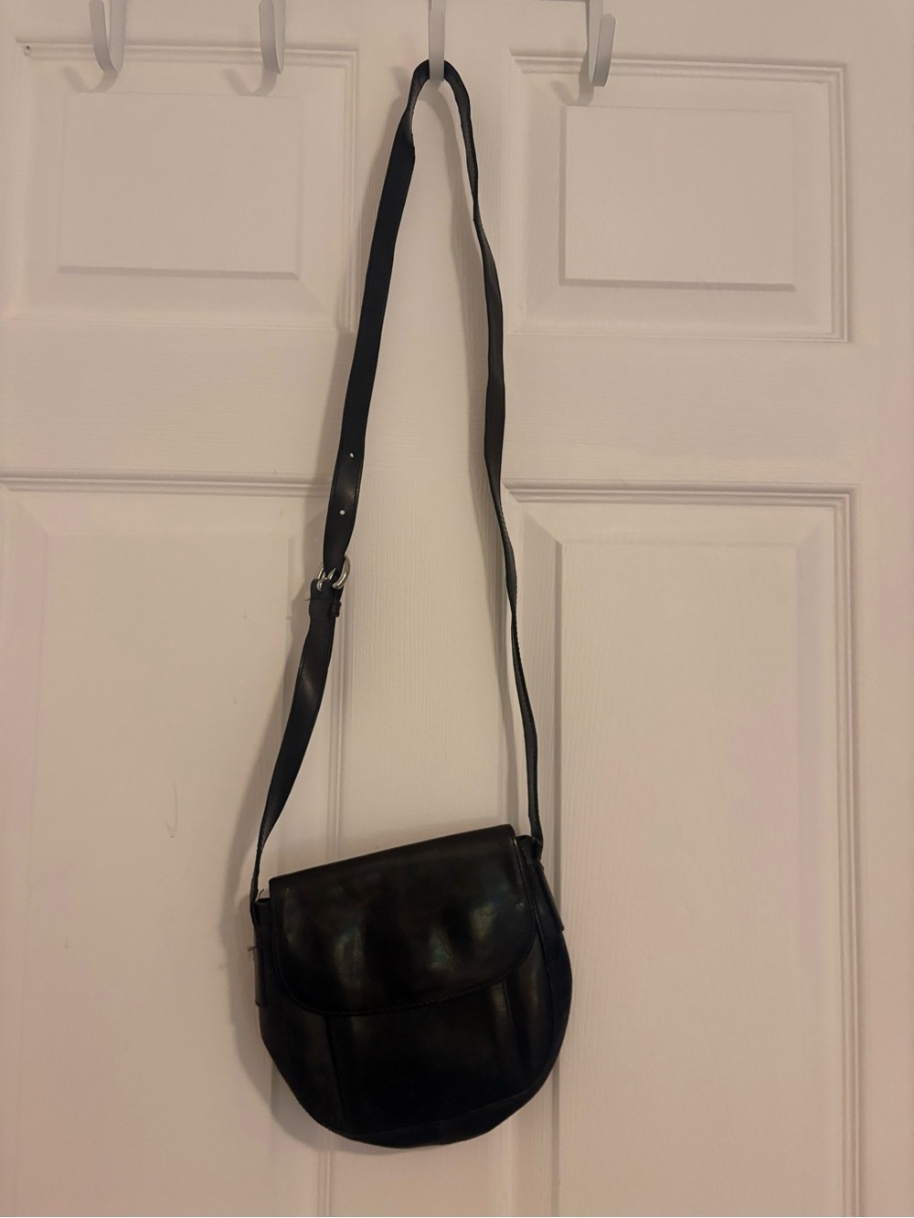GAP Dark Brown Genuine Leather Vintage Saddle Bag